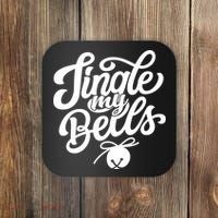 Jingle My Bells Funny Christmas Holiday Coaster thumb 0