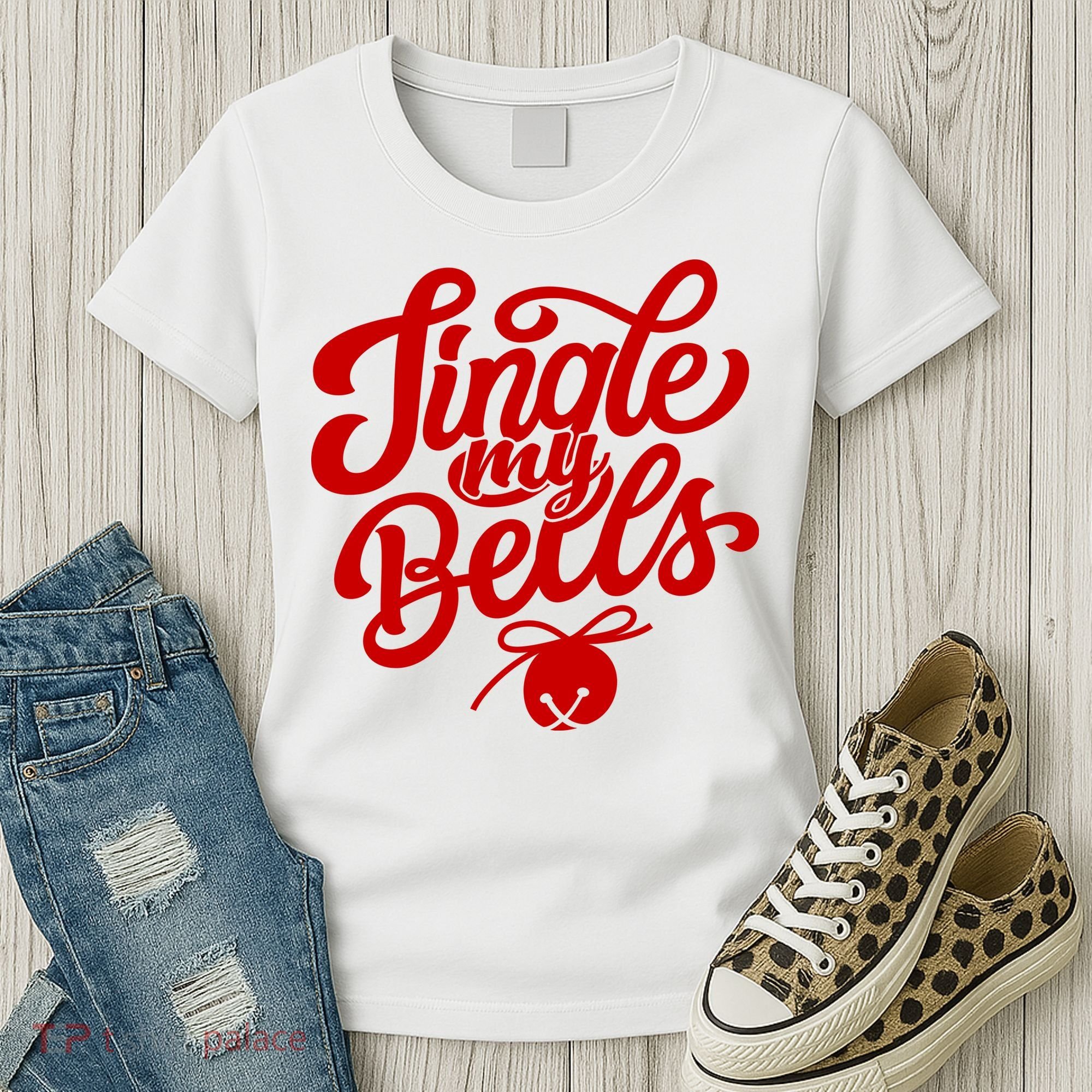 Jingle My Bells Funny Christmas Holiday Women's T-Shirt