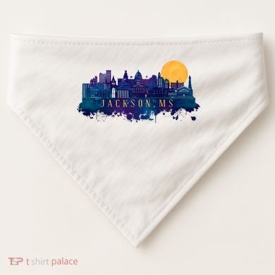 Jackson Mississippi City USA-Made Doggie Bandana