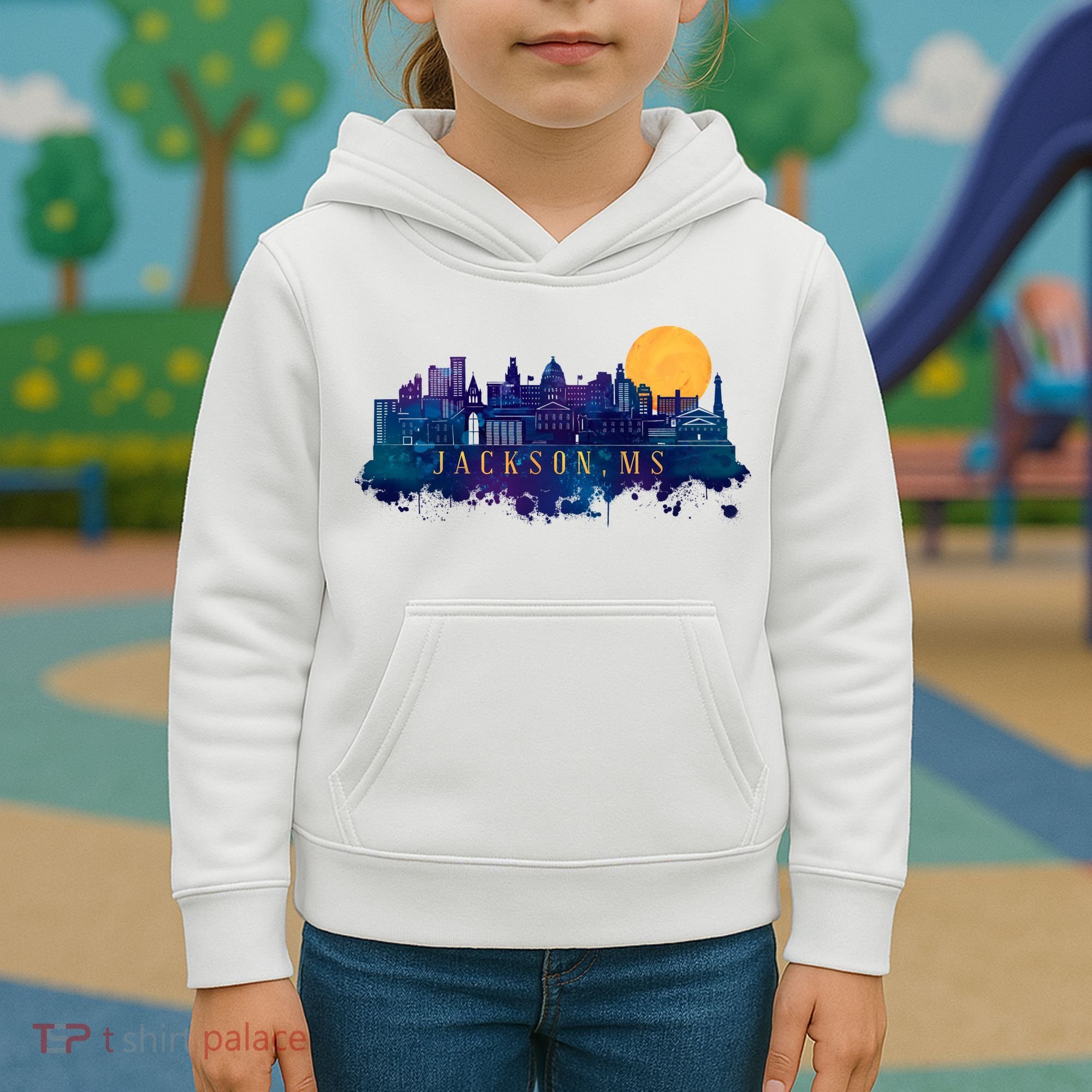 Jackson Mississippi City Kids Hoodie