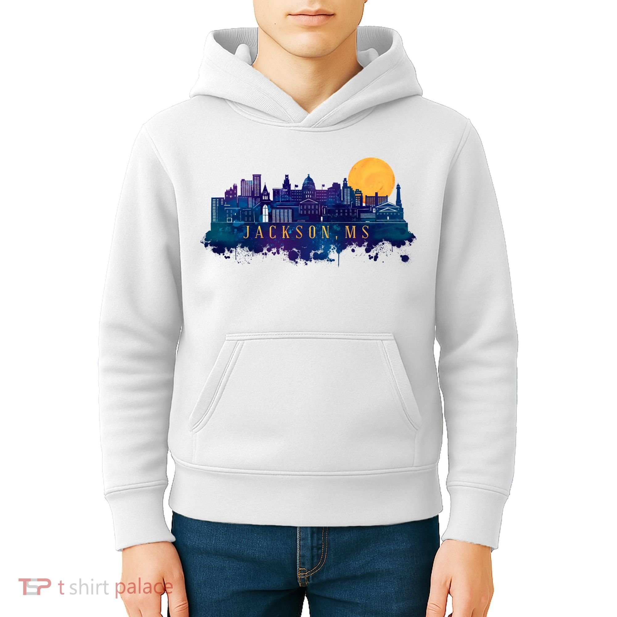 Jackson Mississippi City Kids Hoodie