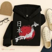 Japan Map Country Map Japanese Lover Gift For Women Hoodie thumb 4