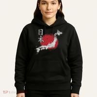 Japan Map Country Map Japanese Lover Gift For Women Hoodie thumb 5