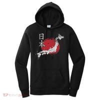 Japan Map Country Map Japanese Lover Gift For Women Women's Hoodie thumb 0