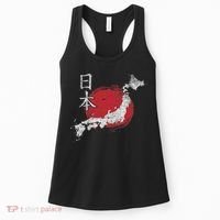 Japan Map Country Map Japanese Lover Gift For Women Women's Tank Top thumb 0