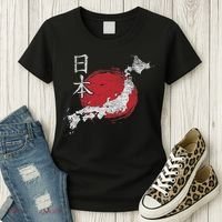 Japan Map Country Map Japanese Lover Gift For Women Women's T-Shirt thumb 3