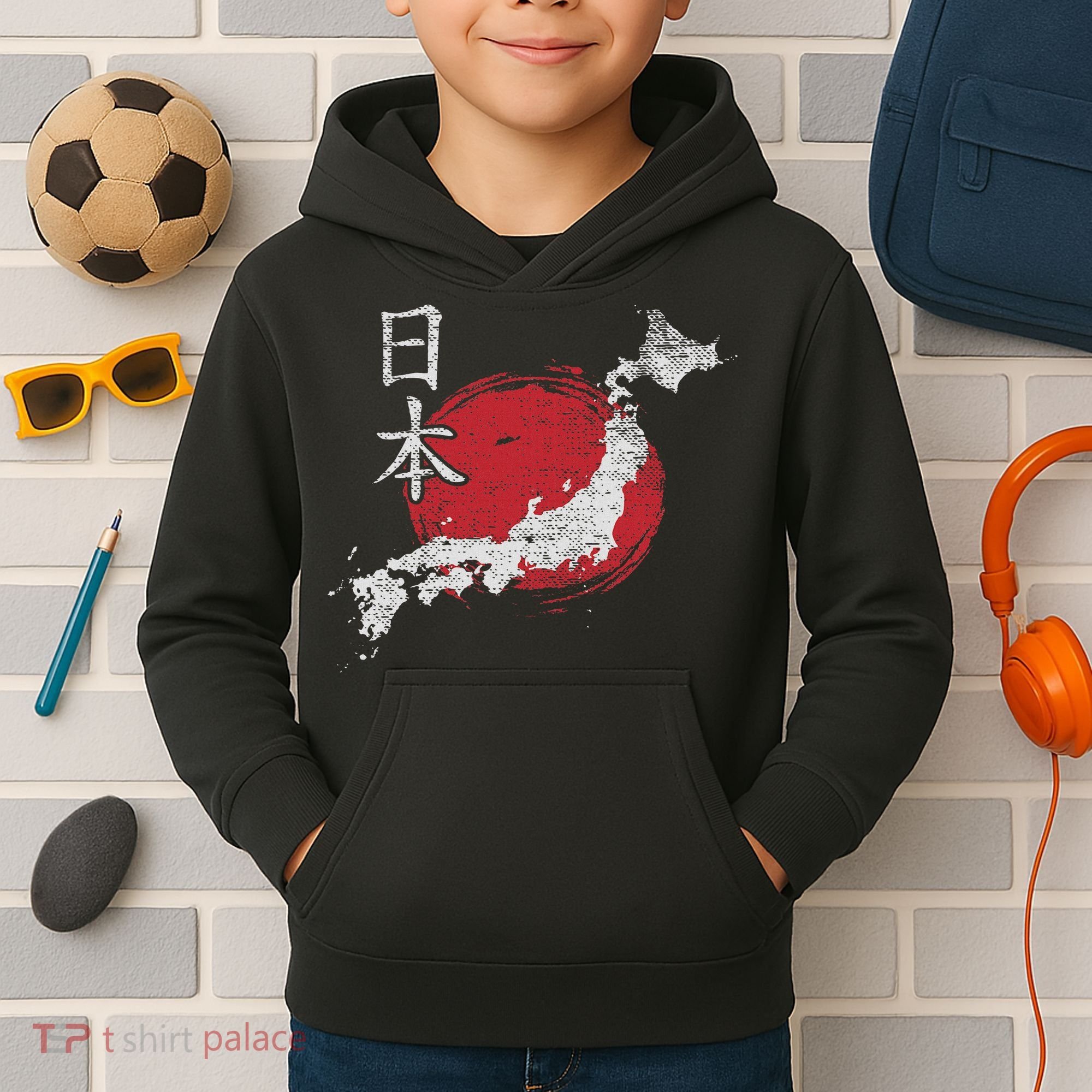 Japan Map Country Map Japanese Lover Gift For Women Kids Hoodie