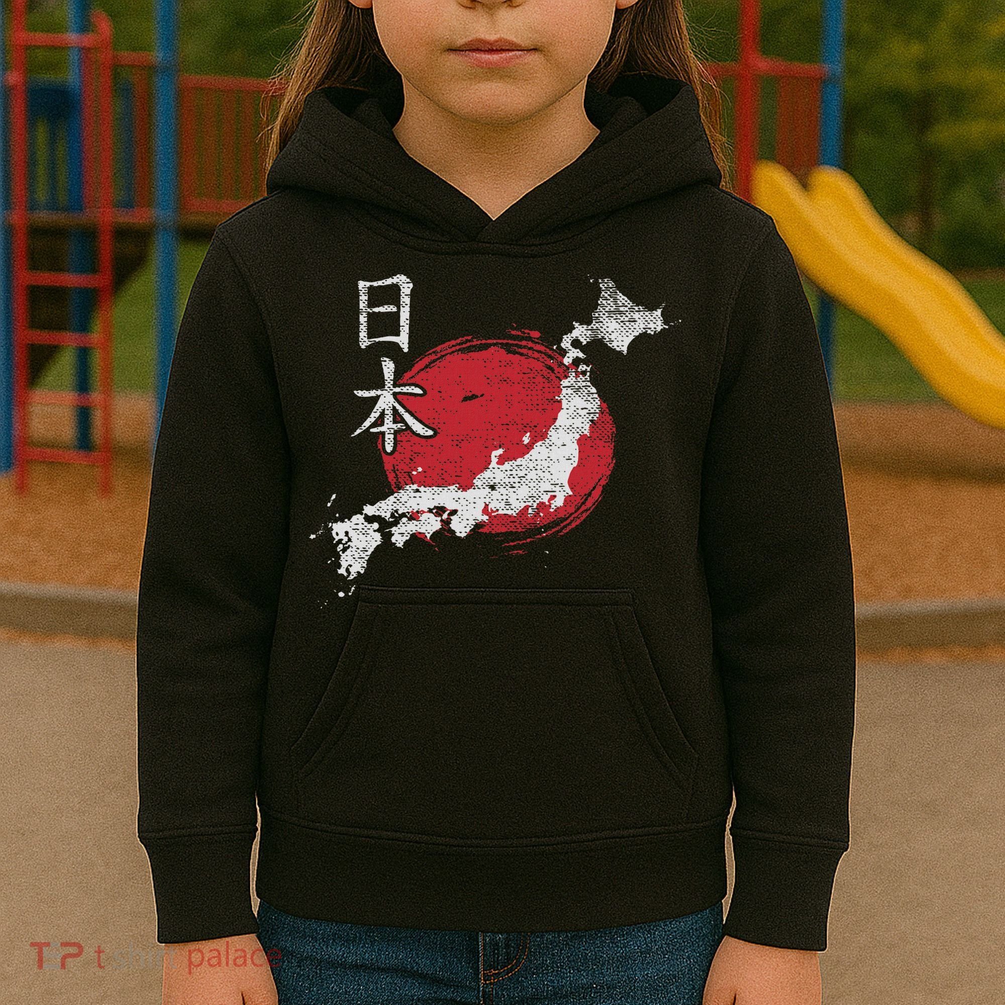 Japan Map Country Map Japanese Lover Gift For Women Kids Hoodie