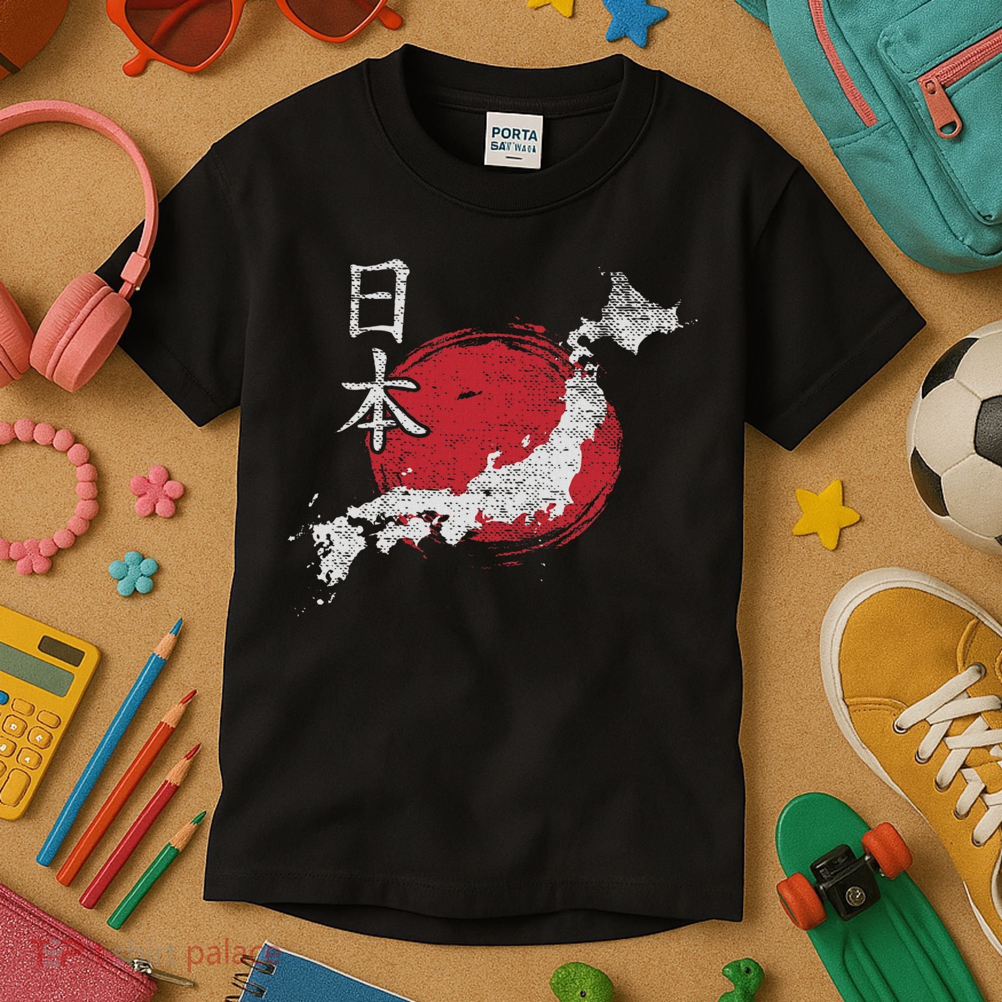 Japan Map Country Map Japanese Lover Gift For Women Kids T-Shirt