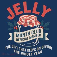 Jelly Month Club Member Funny Foodie Gift Idea Mousepad thumb 1
