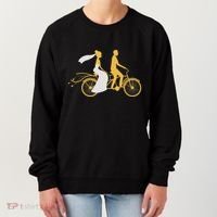 Just Married Couple Tandem Bike Wedding Anniversary Marriage Women's Sweatshirt thumb 0