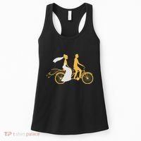 Just Married Couple Tandem Bike Wedding Anniversary Marriage Women's Tank Top thumb 0