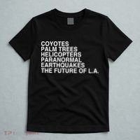 John Mulaney Coyotes Palm Trees Helicopters Paranormal Earthquakes The Future Of T-Shirt thumb 5