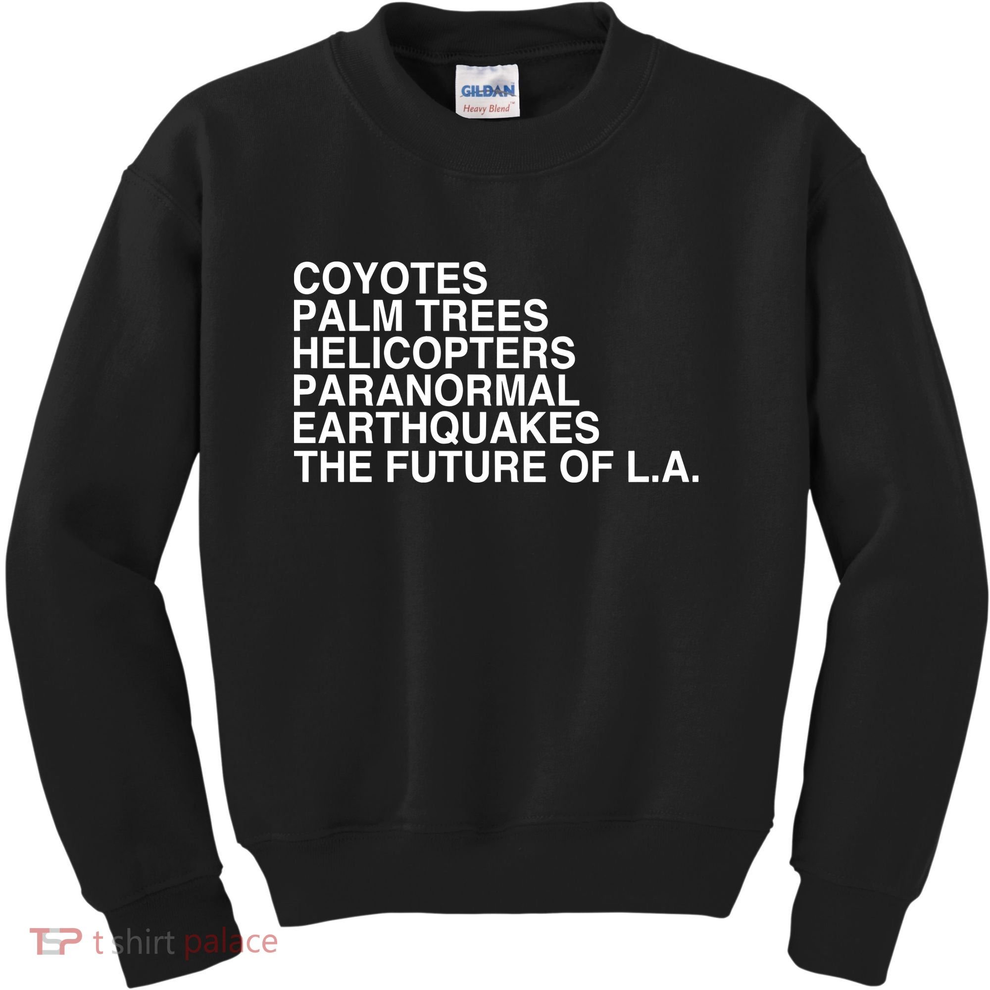 John Mulaney Coyotes Palm Trees Helicopters Paranormal Earthquakes The Future Of Kids Sweatshirt