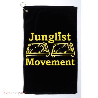Junglist Movement Dj Turntables Golf Towel