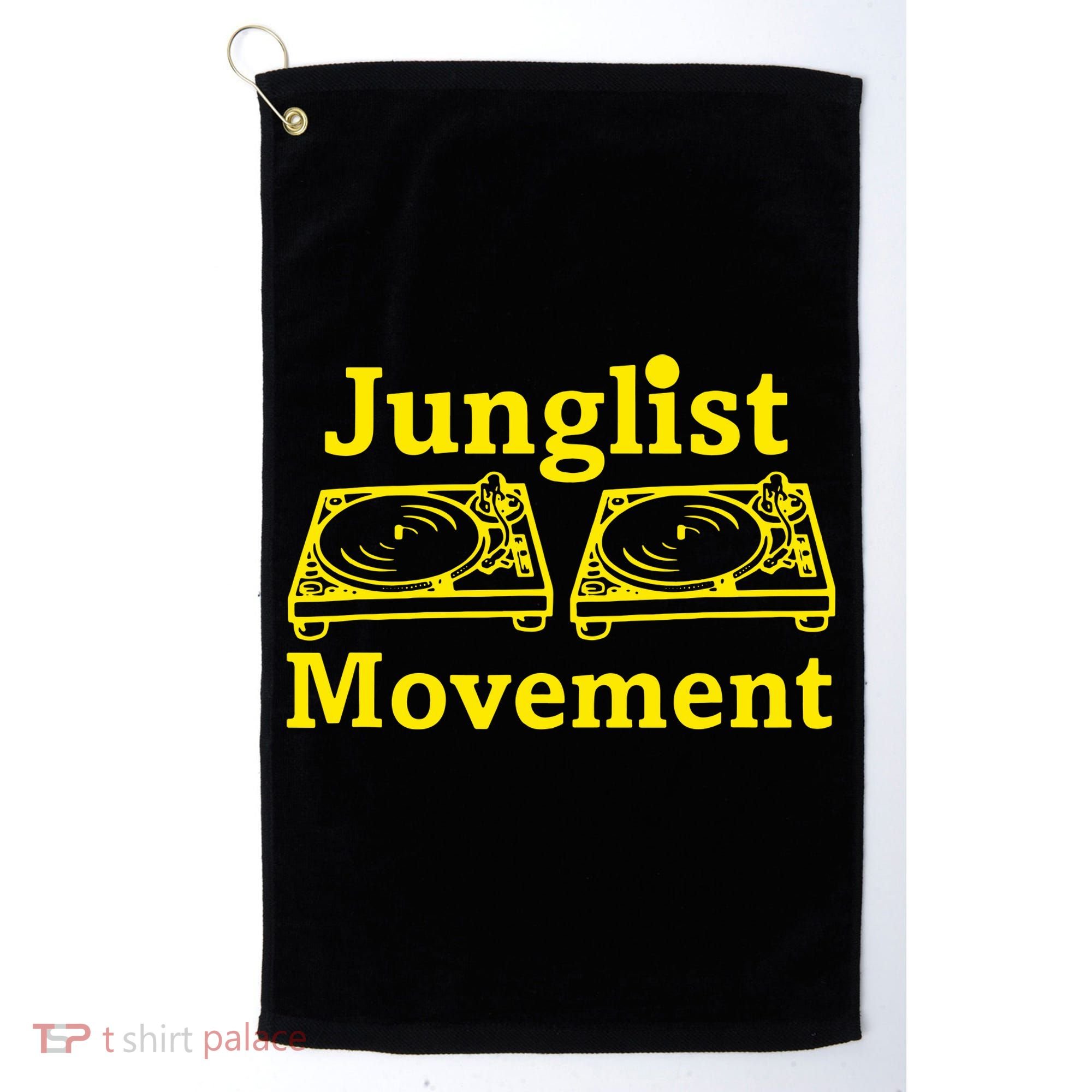 Junglist Movement Dj Turntables Golf Towel