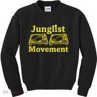 Junglist Movement Dj Turntables Kids Sweatshirt thumb 0