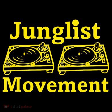 Junglist Movement Dj Turntables Kids Colorblock Raglan Jersey
