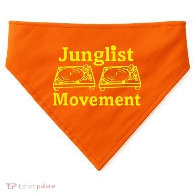 Junglist Movement Dj Turntables USA-Made Doggie Bandana