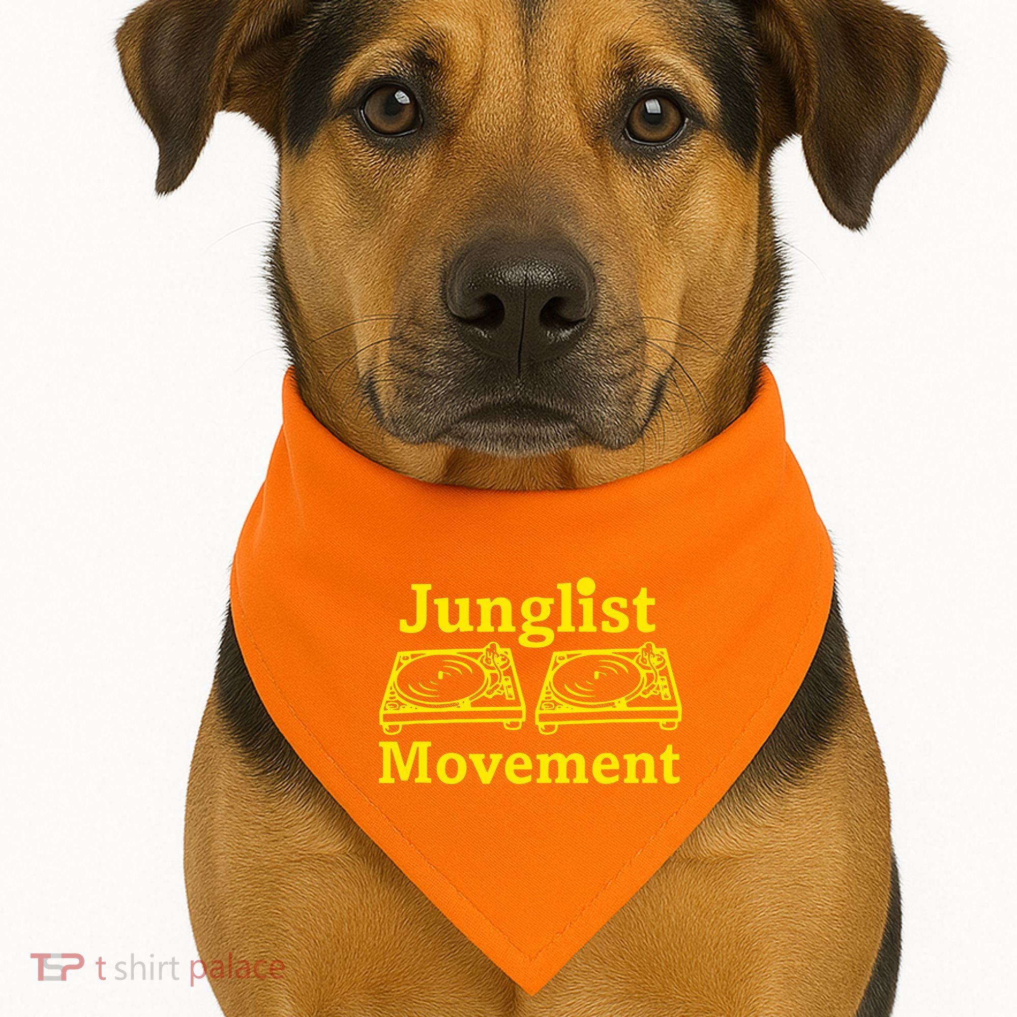 Junglist Movement Dj Turntables USA-Made Doggie Bandana