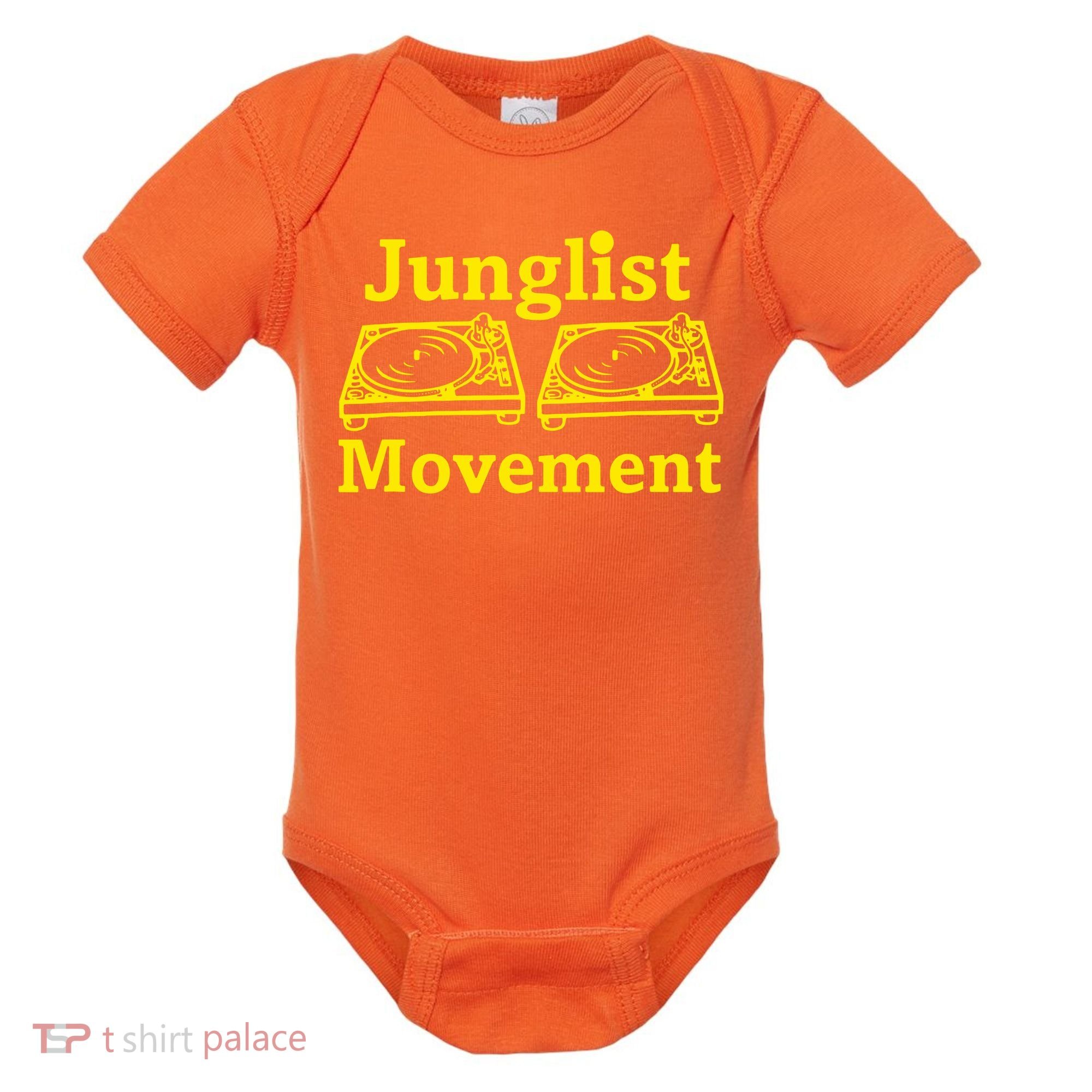 Junglist Movement Dj Turntables Baby Bodysuit