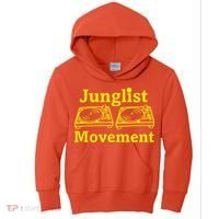 Junglist Movement Dj Turntables Kids Hoodie thumb 0