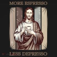 Jesus More Espresso And Less Depresso Retro Coffee Lovers Sweatshirt thumb 3