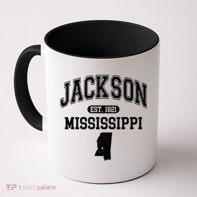 Jackson Mississippi Est 1821 Varsity Coffee Mug