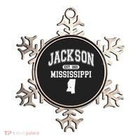 Jackson Mississippi Est 1821 Varsity Ornament thumb 0
