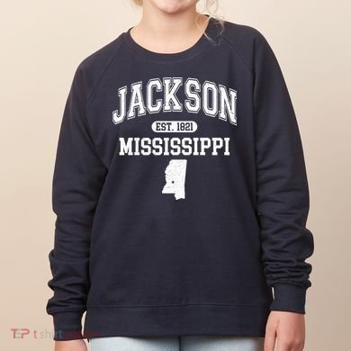 Jackson Mississippi Est 1821 Varsity Women's Sweatshirt