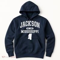 Jackson Mississippi Est 1821 Varsity Hoodie thumb 0