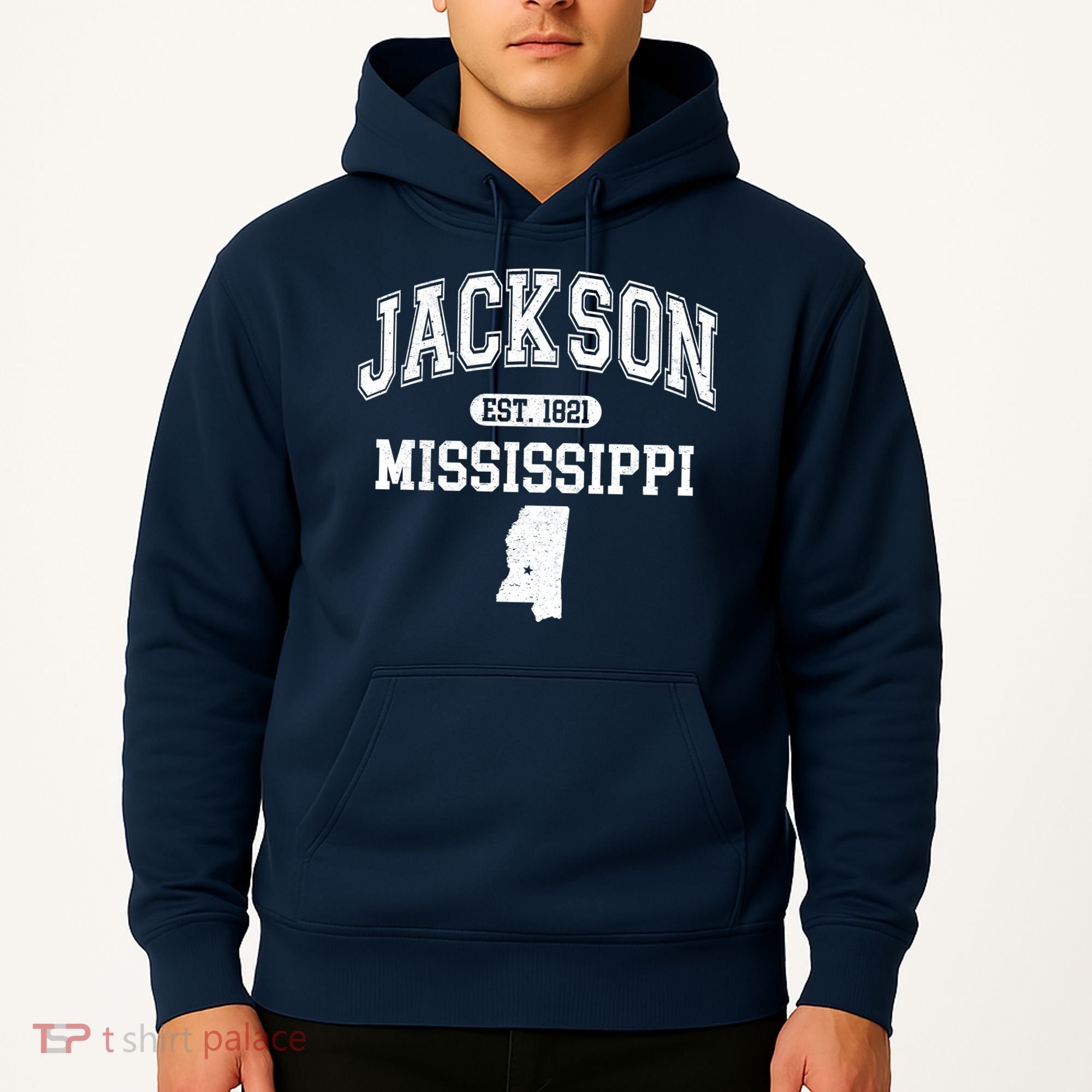 Jackson Mississippi Est 1821 Varsity Hoodie