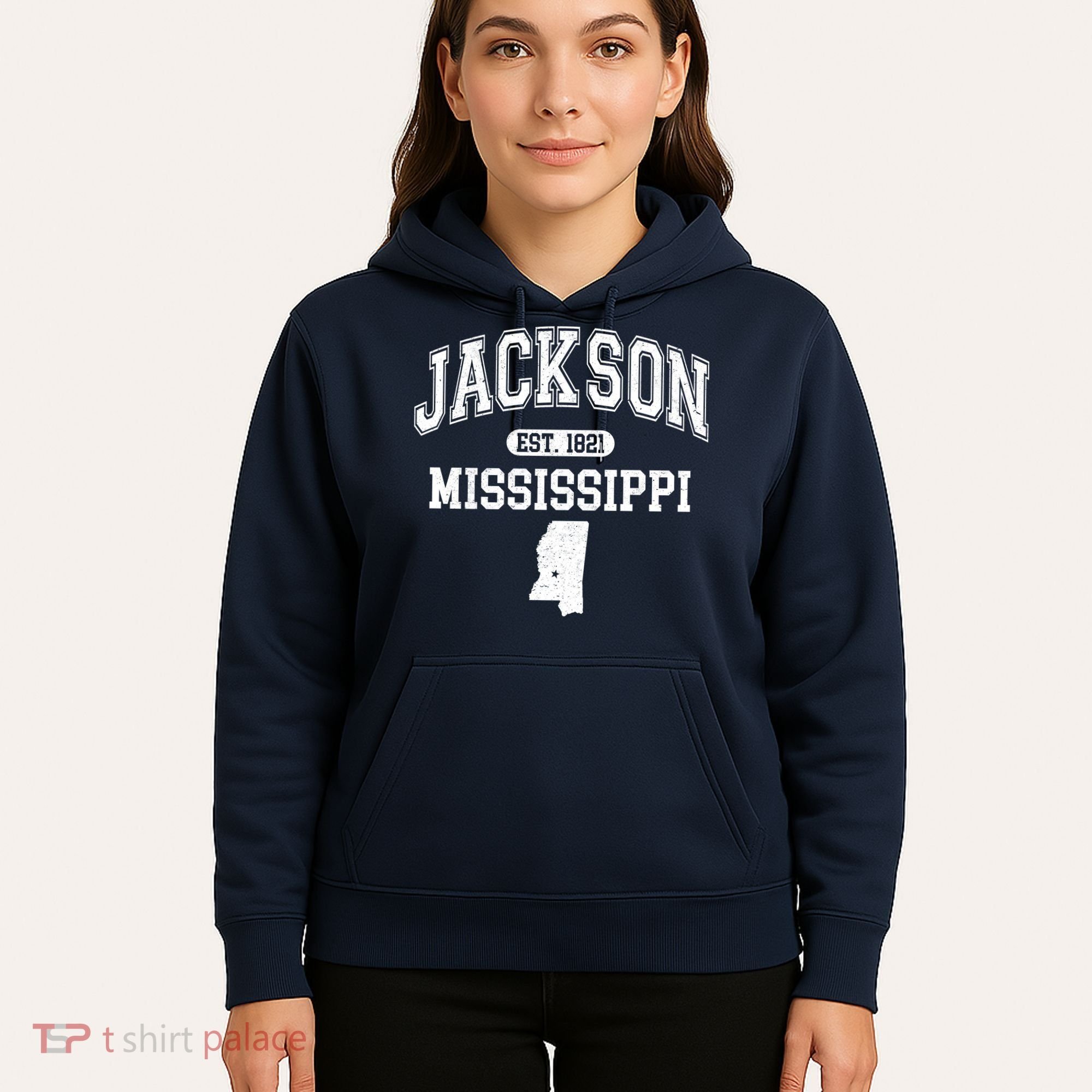 Jackson Mississippi Est 1821 Varsity Hoodie