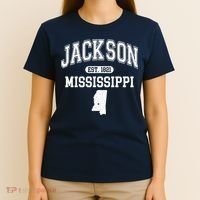 Jackson Mississippi Est 1821 Varsity T-Shirt thumb 4