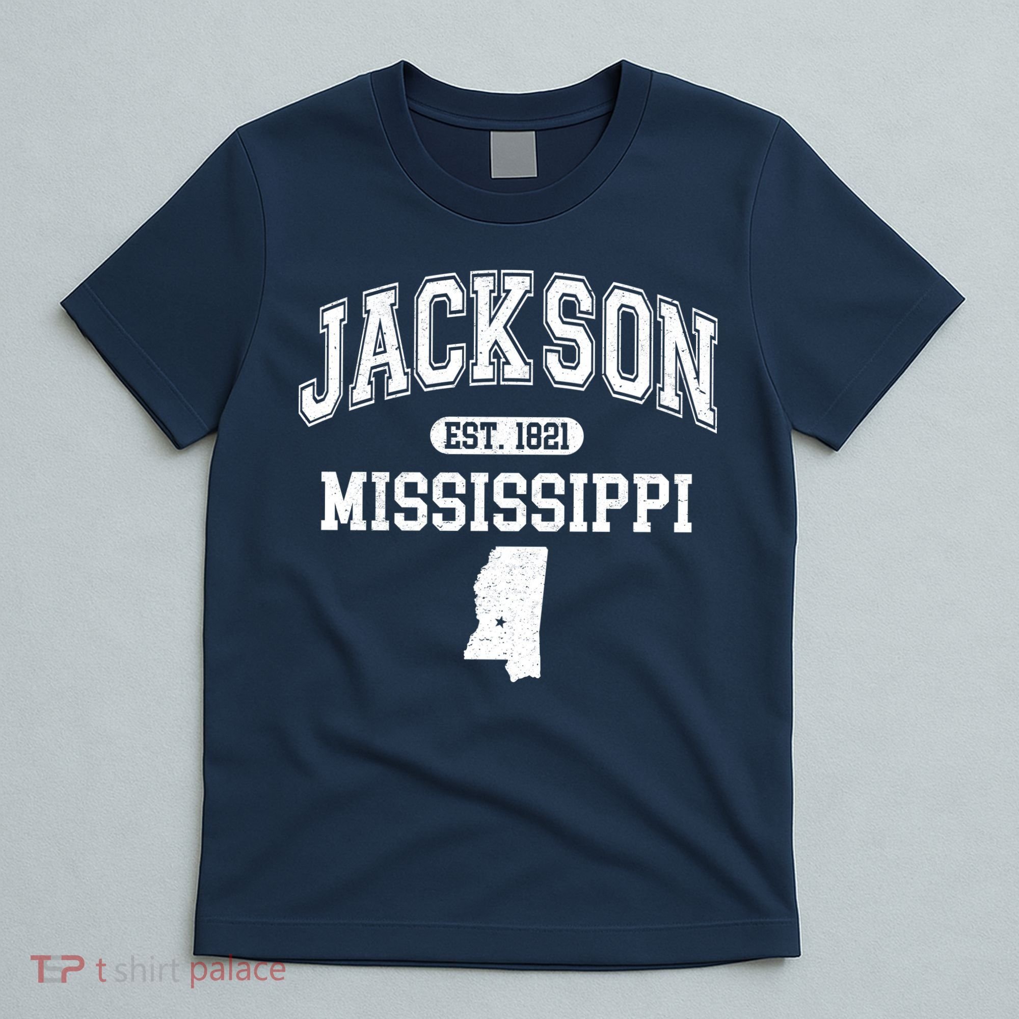 Jackson Mississippi Est 1821 Varsity T-Shirt