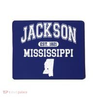 Jackson Mississippi Est 1821 Varsity Mousepad thumb 0