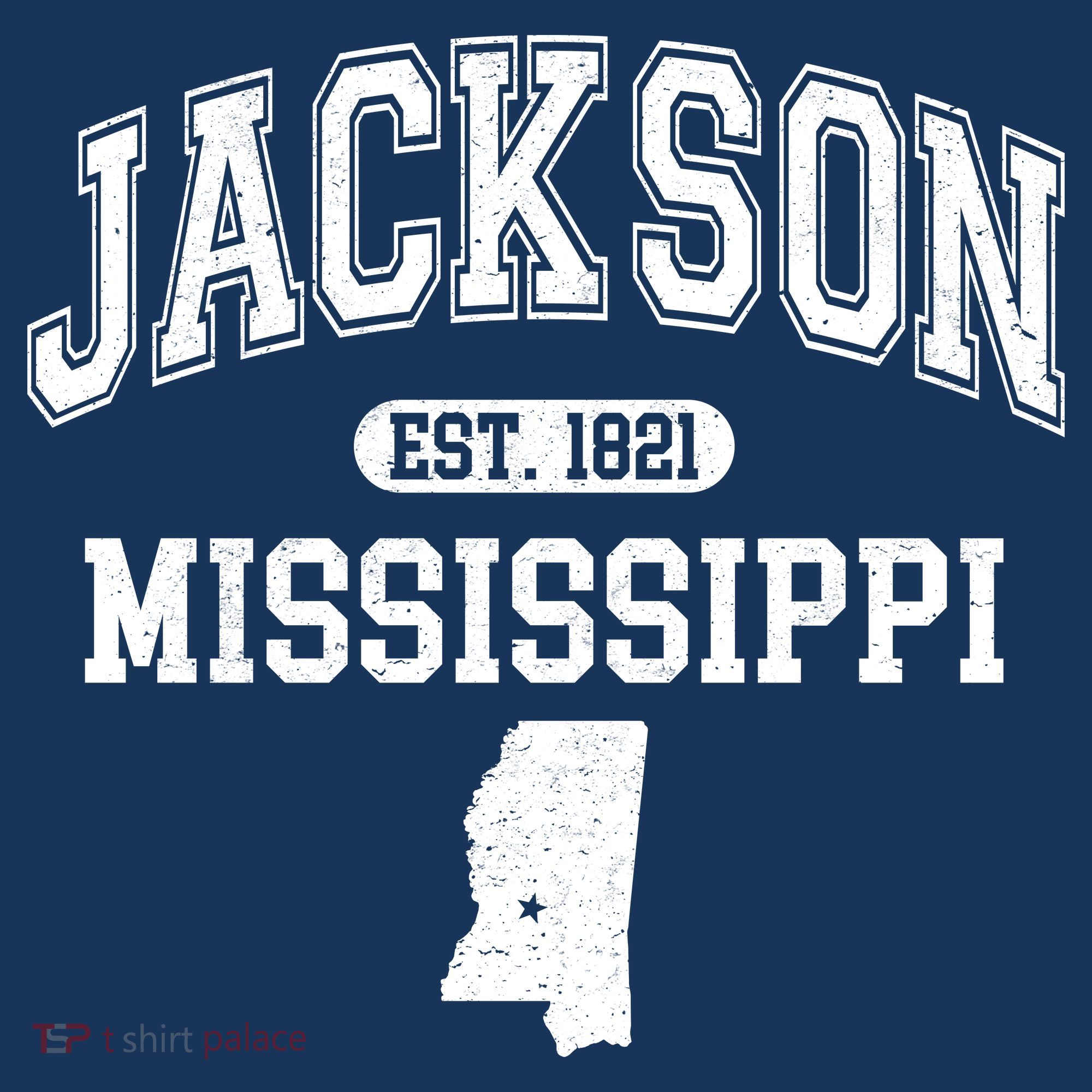 Jackson Mississippi Est 1821 Varsity Women's Tank Top