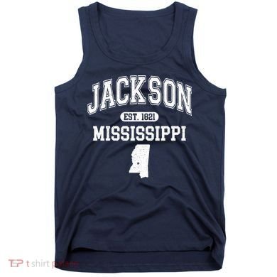 Jackson Mississippi Est 1821 Varsity Tank Top