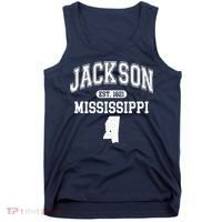 Jackson Mississippi Est 1821 Varsity Tank Top thumb 0