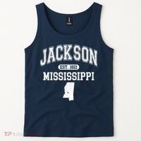 Jackson Mississippi Est 1821 Varsity Tank Top thumb 2
