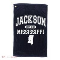 Jackson Mississippi Est 1821 Varsity Golf Towel thumb 0