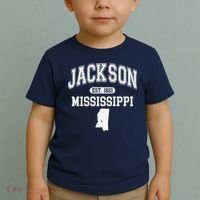 Jackson Mississippi Est 1821 Varsity Toddler T-Shirt thumb 2