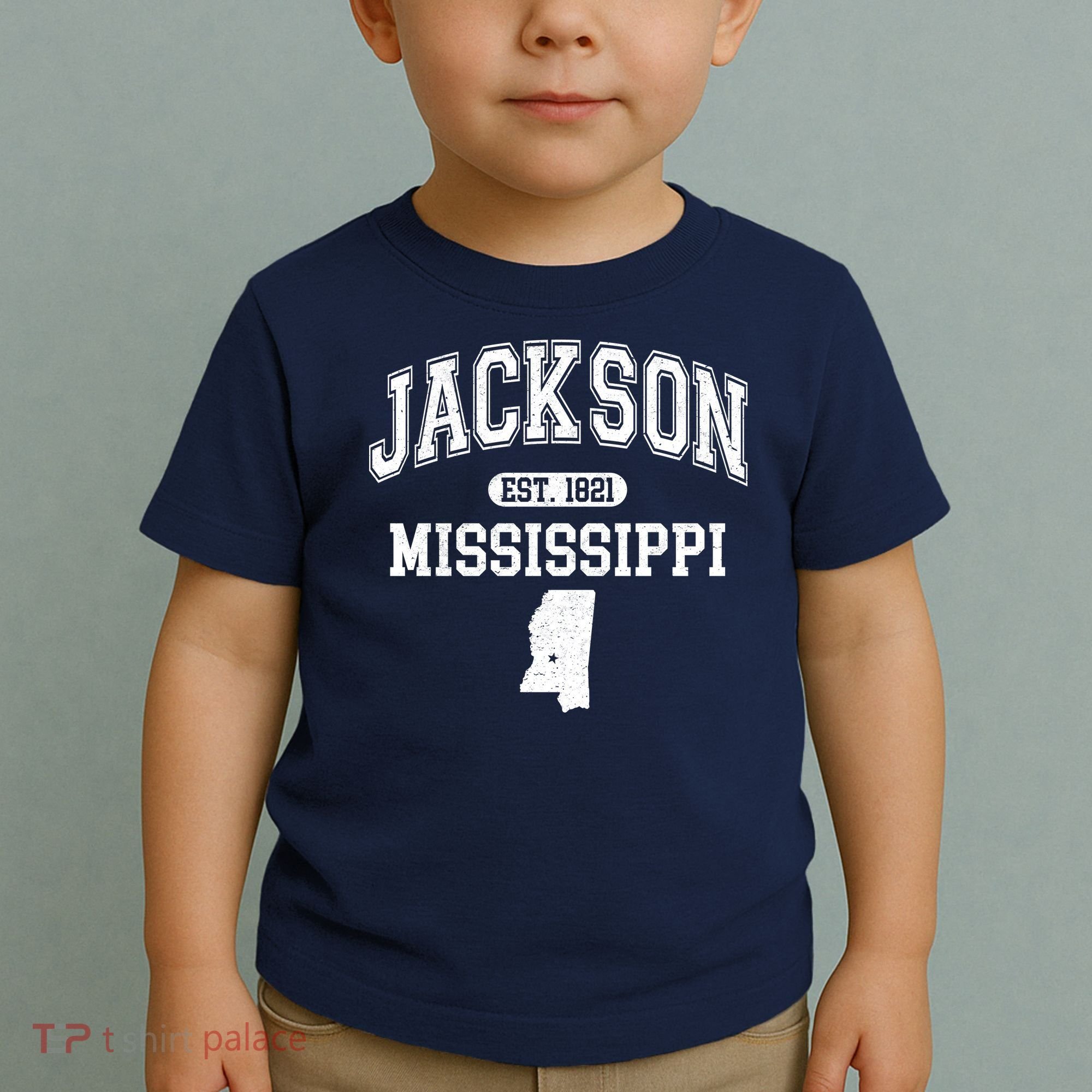 Jackson Mississippi Est 1821 Varsity Toddler T-Shirt
