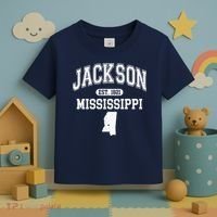 Jackson Mississippi Est 1821 Varsity Toddler T-Shirt thumb 3