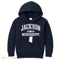 Jackson Mississippi Est 1821 Varsity Kids Hoodie thumb 0