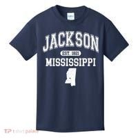 Jackson Mississippi Est 1821 Varsity Kids T-Shirt thumb 0