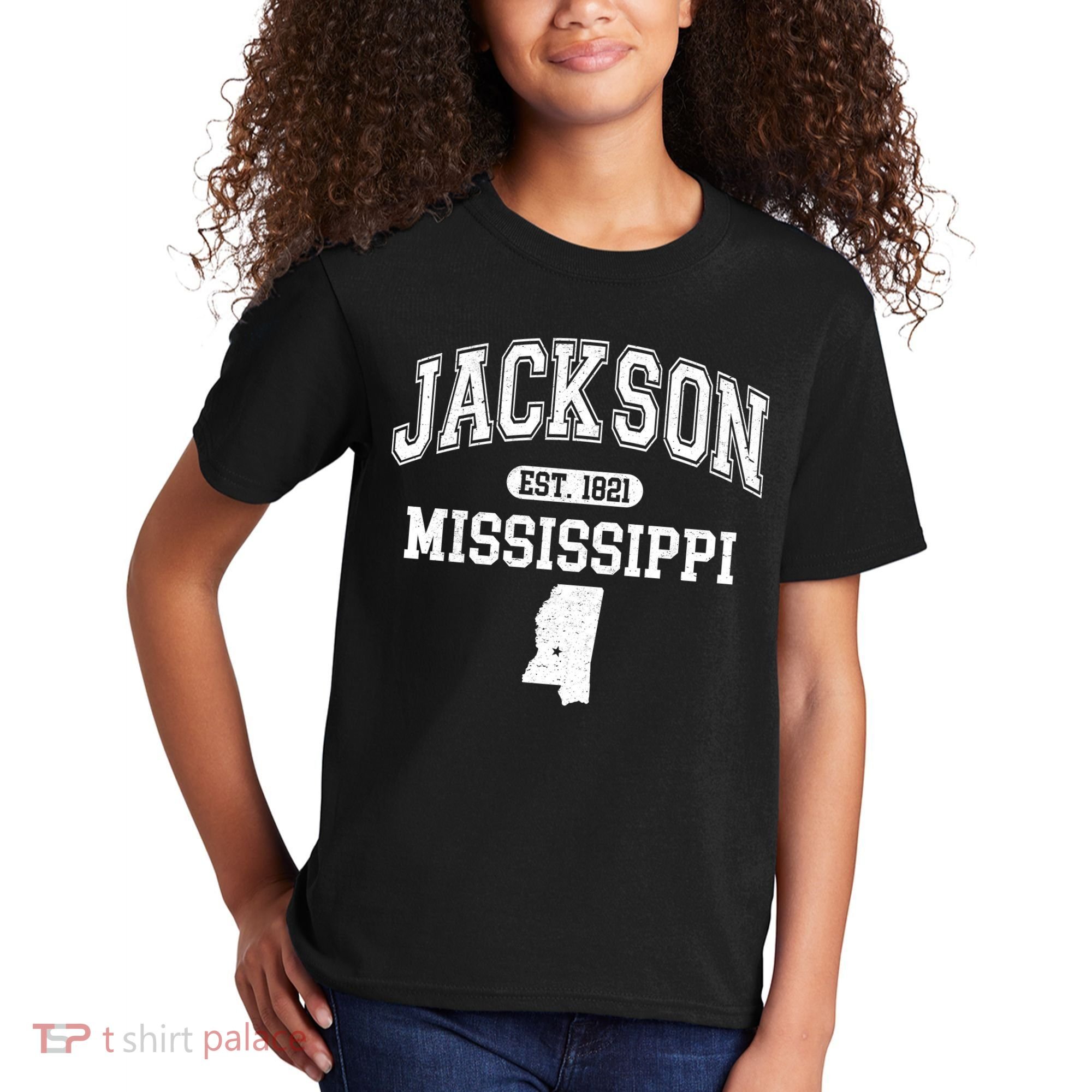 Jackson Mississippi Est 1821 Varsity Kids T-Shirt