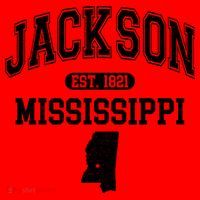 Jackson Mississippi Est 1821 Varsity Santa Hat thumb 1