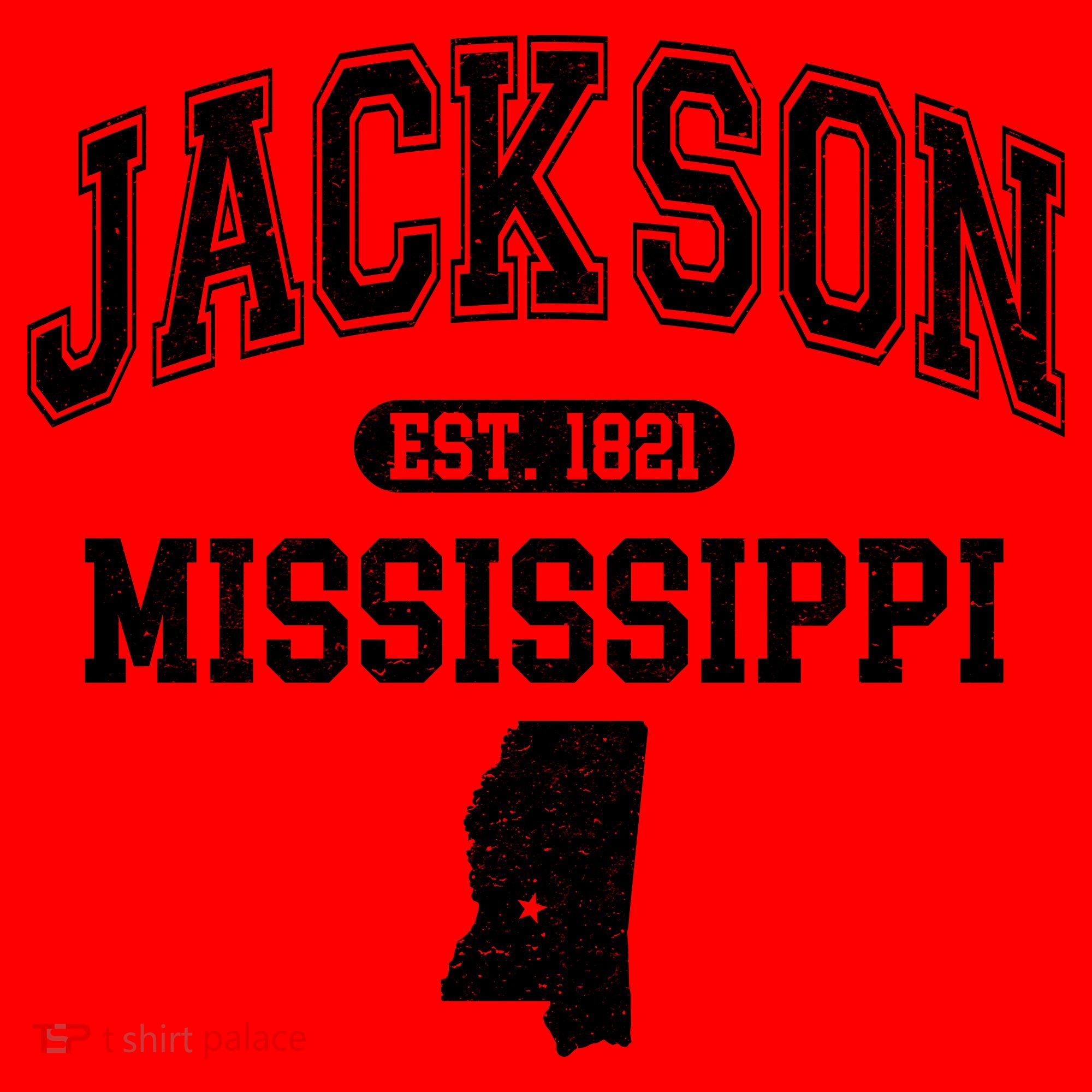 Jackson Mississippi Est 1821 Varsity Santa Hat