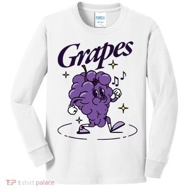 James Marriott Grapes Kids Long Sleeve Shirt